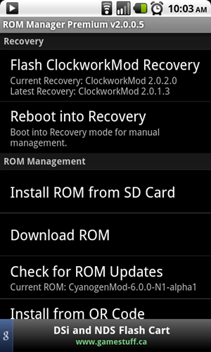 ROM-Manger-screenshot